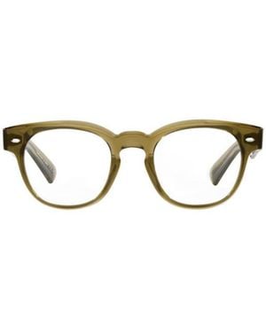 Oliver Peoples Allenby Transparent-Frame Glasses - Metallic