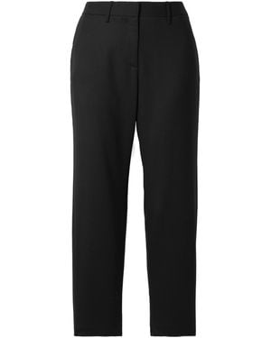 Nili Lotan Tel Aviv Wool-Blend Twill Straight-Leg Trousers - Black