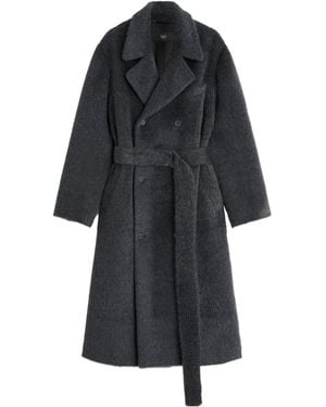Phoebe Philo Double-Breasted Coat - Black