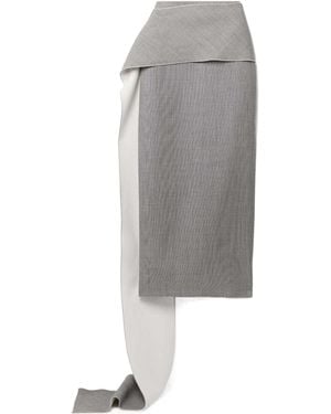 The Row Laz Midi Skirt - Grey