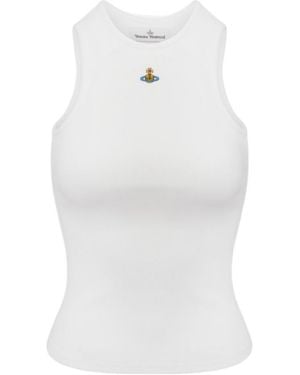 Vivienne Westwood Crew Neck Vest - White