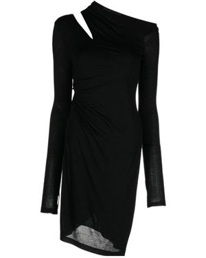 Helmut Lang Hollowed-Out Slim Dress - Black