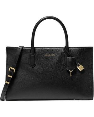MICHAEL Michael Kors Scarlett Medium Satchel Bag - Black