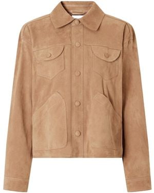 FRAME Cropped Jacket - Brown