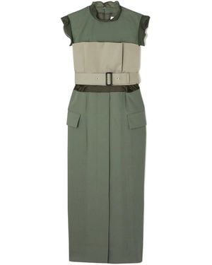 Green Sacai Dresses for Women | Lyst