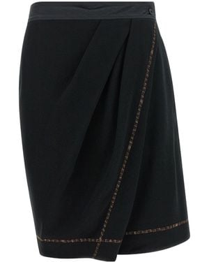 Kiko Kostadinov 'Petrel' Culotte Bermuda Shorts - Black