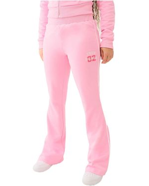 True Religion True Sporty Bootcut Track Pant - Pink