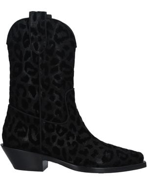 Dolce & Gabbana Casual Sequin Ankle Boots - Black