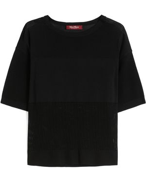 Max Mara Crew-Neck T-Shirt - Black