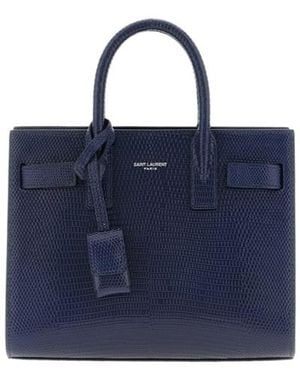 Saint Laurent Nano Sac De Jour Handbag - Blue
