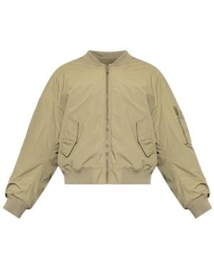 Balmain Zip-Up Bomber Jacket - Natural