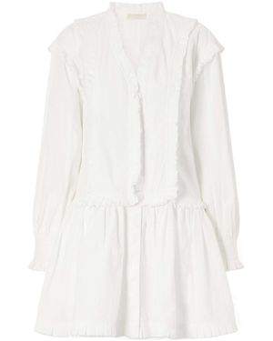 Ulla Johnson Beatrix Ruffled Cotton Mini Dress - White