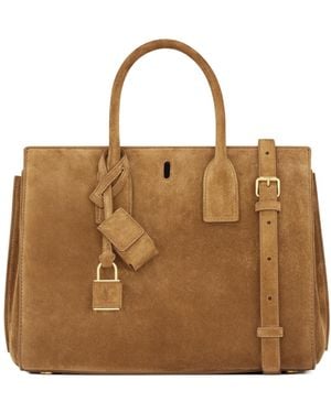 Saint Laurent Small Sac De Jour Tote Bag - Brown
