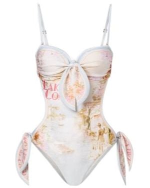Zimmermann Printed Swimsuit - White