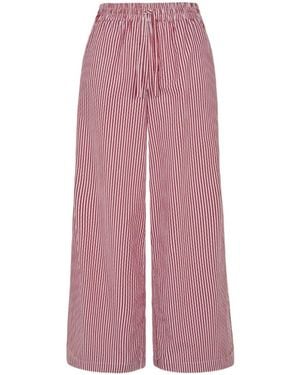 P.A.R.O.S.H. Striped Drawstring Trousers - Pink