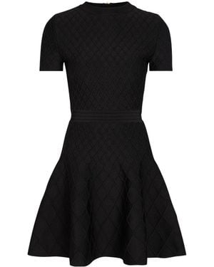 Balmain Diamond Knitted Dress - Black