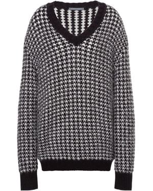 Alberta Ferretti Oversized V-Neck Jumper - Multicolour