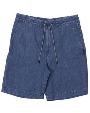 ZEGNA Straight Denim Shorts - Blue