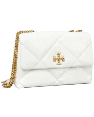 Tory Burch Kira Diamond Quilt Convertible Shoulder Bag - White