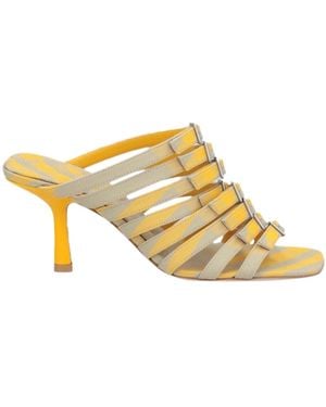 Burberry Sandals Textile Fibres - Metallic