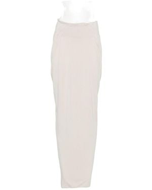 Entire studios Tide Draped Maxi Skirt - White