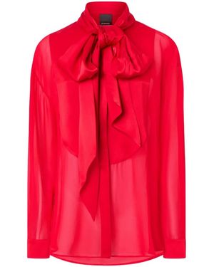 Pinko Bow-Detail Blouse - Red