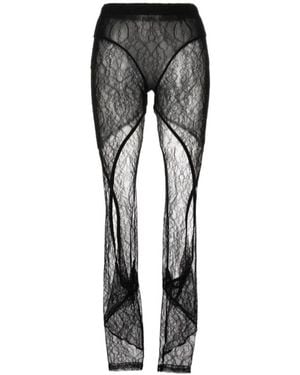 Dion Lee Lace Leggings - Grey