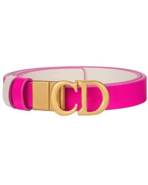 Dior Reversible Saddle Belt - Pink