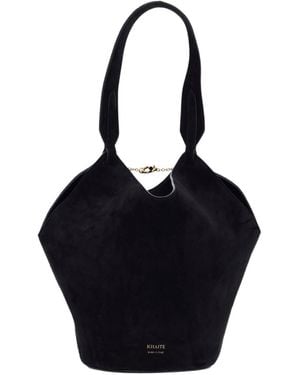 KHAITE Lotus Mini Tote Bag - Blue