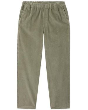 American Vintage Relaxed Corduroy Trousers - Green