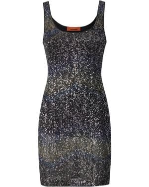 Missoni Sequin-Embellished Zig-Zag Mini Dress - Black