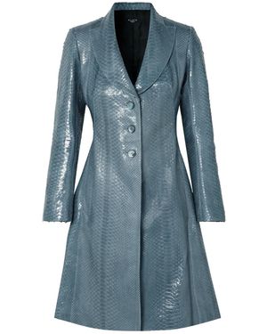 Alaïa Python Coat - Blue