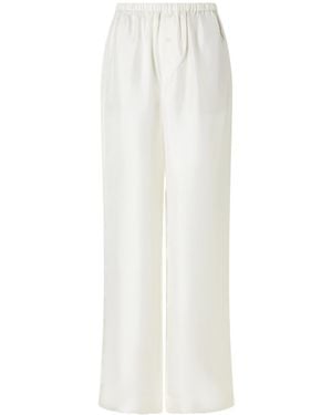 Rohe Silk-Satin Wide-Leg Trousers - White