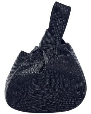 Giorgio Armani Rhinestone-Embellished Tote Bag - Blue