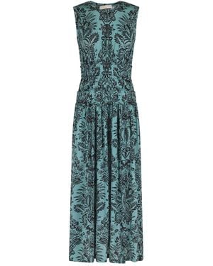 Ulla Johnson Kamaria Ruched Maxi Dress - Green