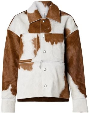 CORDOVA Stitch Printed Casual Jacket0 - Brown