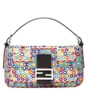 Fendi Baguette Shoulder Bag - Blue