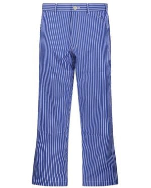 Comme des Garçons Comme Des Garçons Shirt Fqp 505 Striped Trousers - Blue