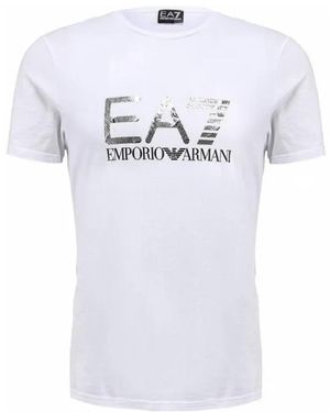 EA7 Logo Details T-Shirt - White