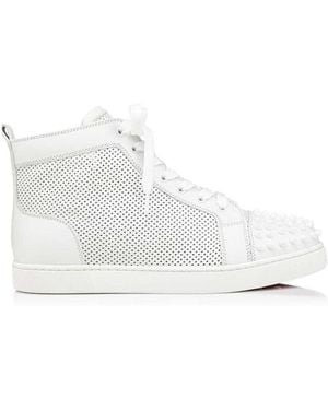 Christian Louboutin High-Top Leisure Sneakers - White