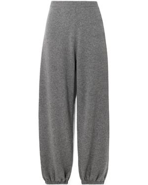 Theory Cashmere Tapered Sweatpants - Gray