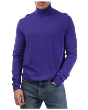 BOSS Baldebert E Turtle Neck Sweater - Purple