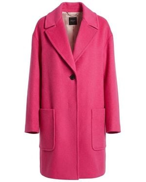 Weekend by Maxmara Long-Sleeved Lapel Coat - Pink