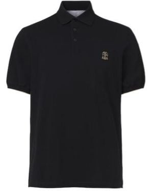 Brunello Cucinelli Cotton Piqué Polo Shirt - Black