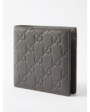Gucci Gg Emblem Coin Wallet - Grey