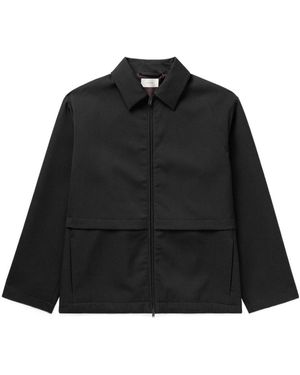 The Row Long-Sleeved Casual Jacket - Black