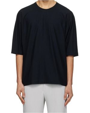 Homme Plissé Issey Miyake Basic T-Shirt - Black