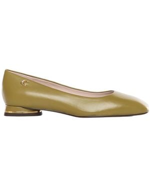 Coccinelle Logo-Plaque Flat Shoes - Green