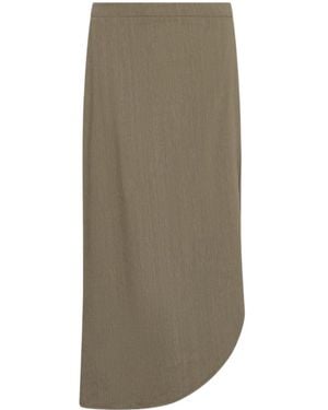 Marella Asymmetrical Crepon Skirt - Multicolour