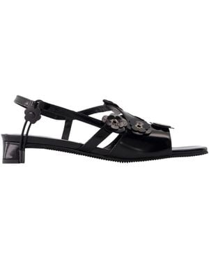 Cecilie Bahnsen Cbarna Box Floral Sandals - Black